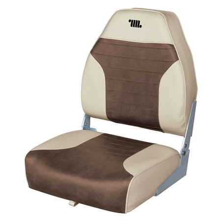 WISE Wise 8WD588PLS-662 Plastic-Frame Seats - Sand/Brown 8WD588PLS-662